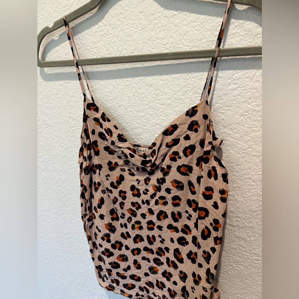 Free People Cheetah Print Tank Top